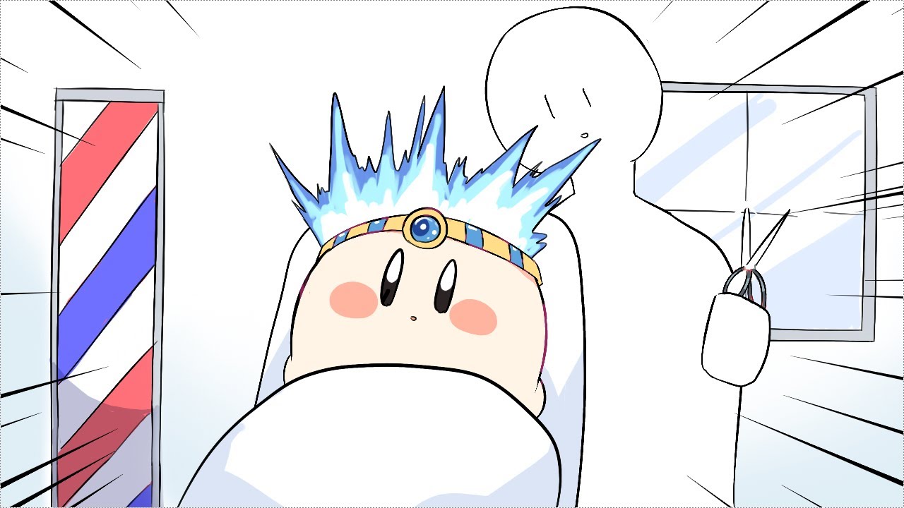 お客さん髪すごいですね～～