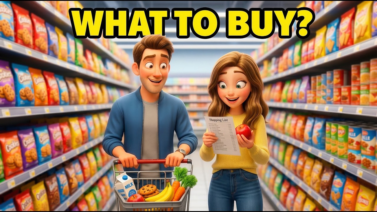 Learn English Speaking Practice | Grocery Shopping Conversation for Beginners
