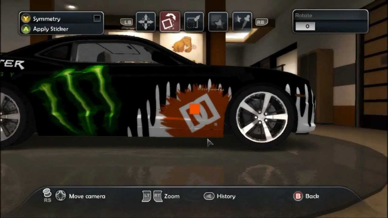 TDU 2 Monster Energy Sticker Shop Tutorial (timelapse)
