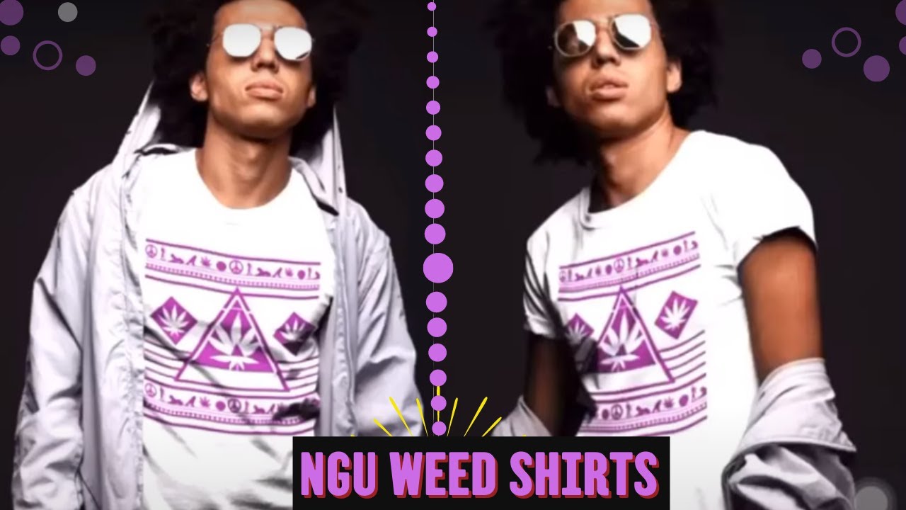 Black & Purple Shirt Cool Stoner Tee