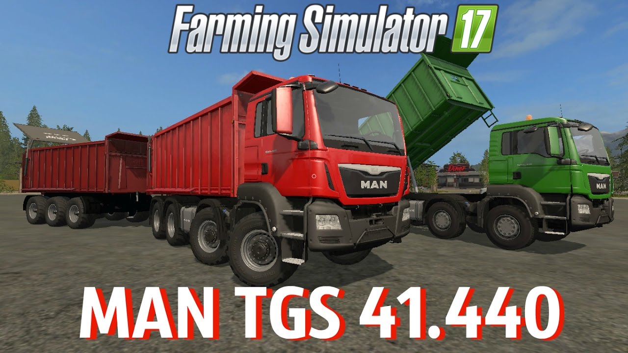 Farming Simulator 17. Обзор мода: MAN TGS 41.440. (Ссылка в описании)