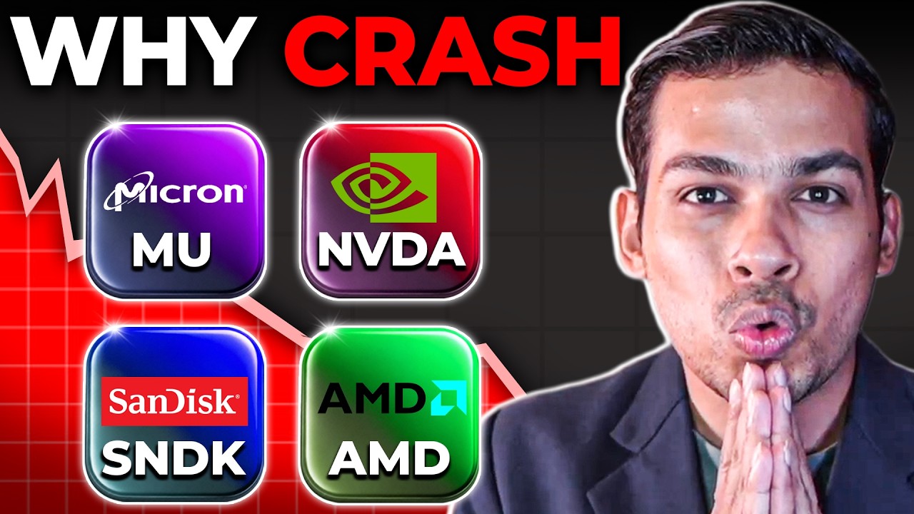 Почему акции ИИ-компаний сегодня резко обвалились: Micron, Nvidia, Sandisk, AMD ($MU $NVDA $SNDK ...