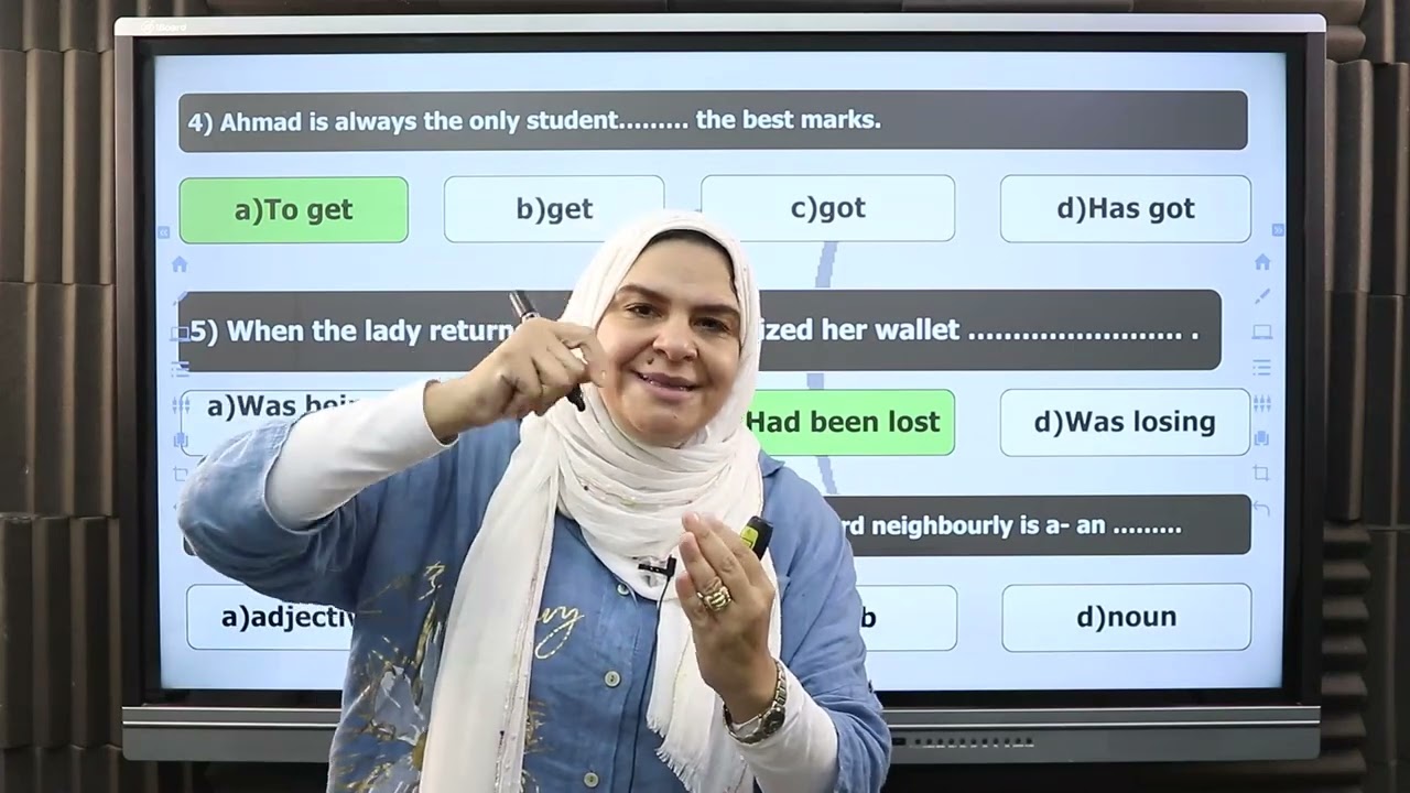 حل اول امتحان شامل للصف الثالث الثانوي ..اسئله جميله جددا