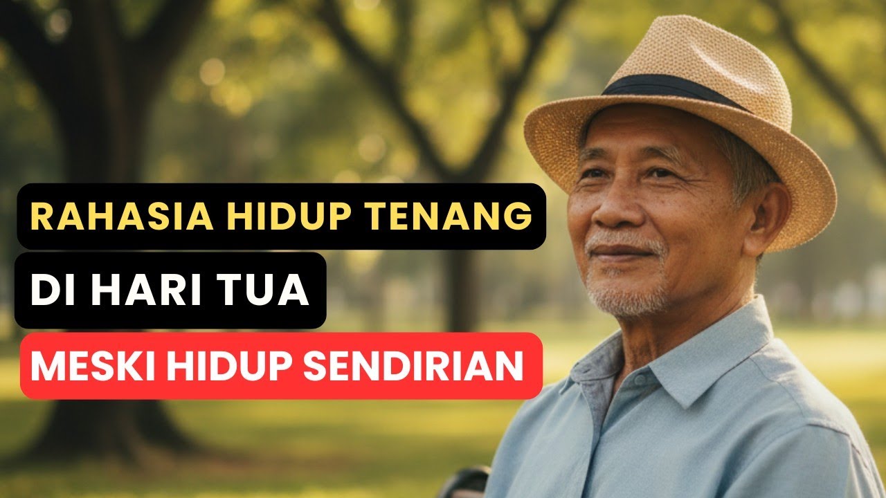 7 Rahasia Hidup Tenang di Hari Tua Meski Sendirian | Tips Bahagia & Sehat Lansia