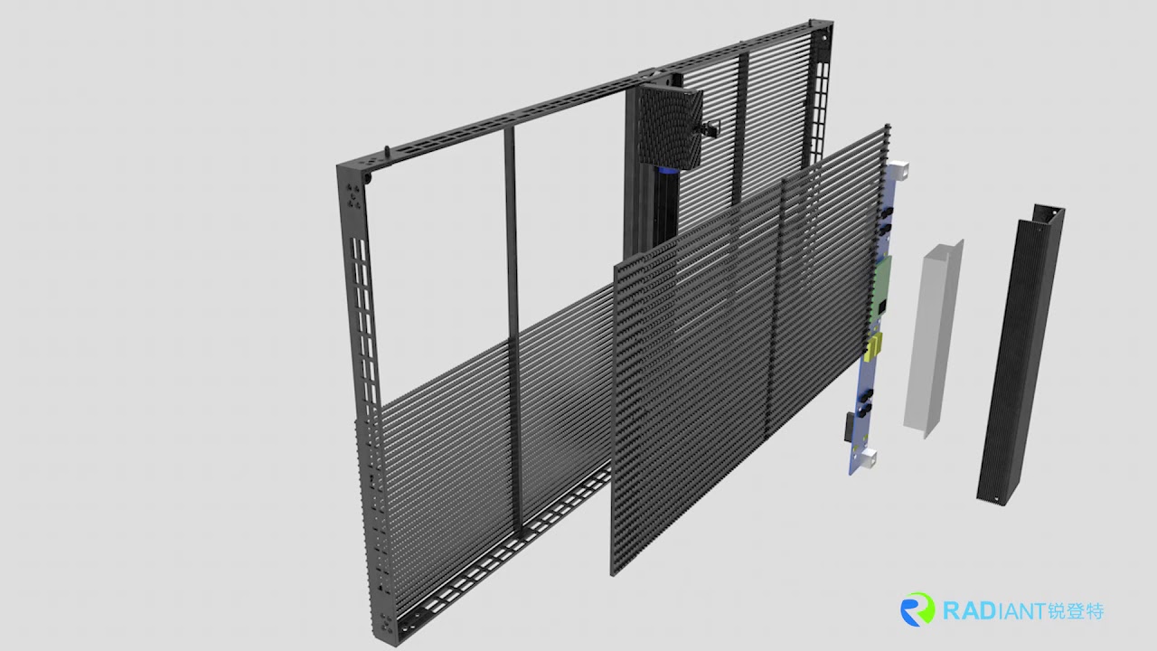 how to install transparent LED screen