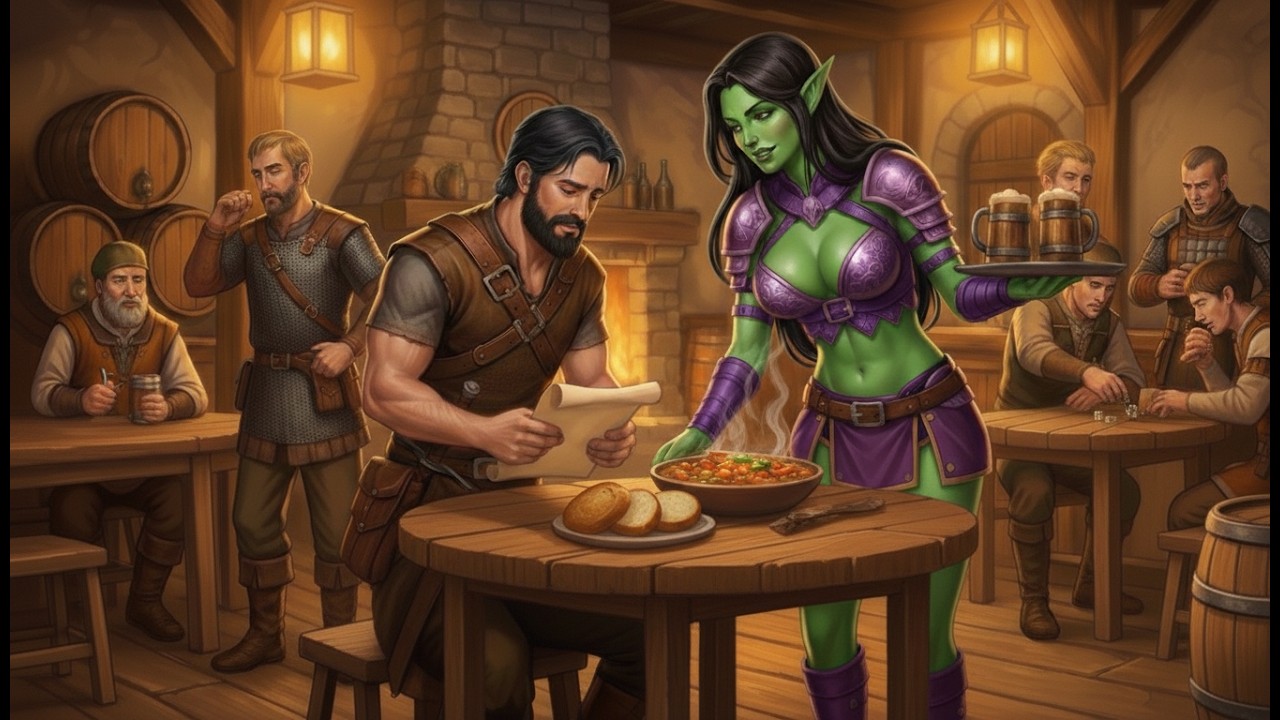 He Thought He’d Been Catfished… Until the Orc Woman Took the Empty Seat