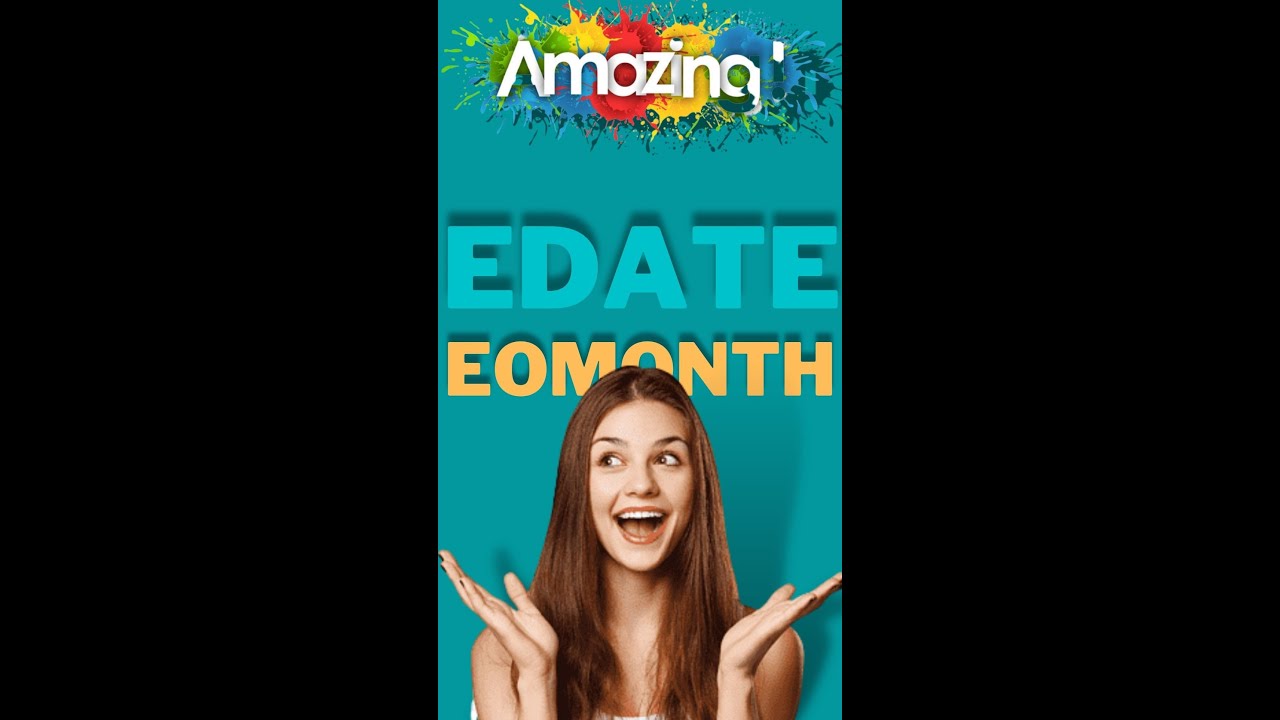 How to Use EDATE and EOMONTH Function in Excel | Syntax of EDATE and EOMONTH | #shorts #excel