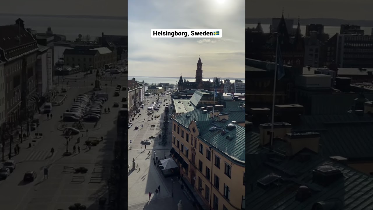 📍Helsingborg, Sweden🇸🇪 from the Top #shorts #helsingborg #sweden