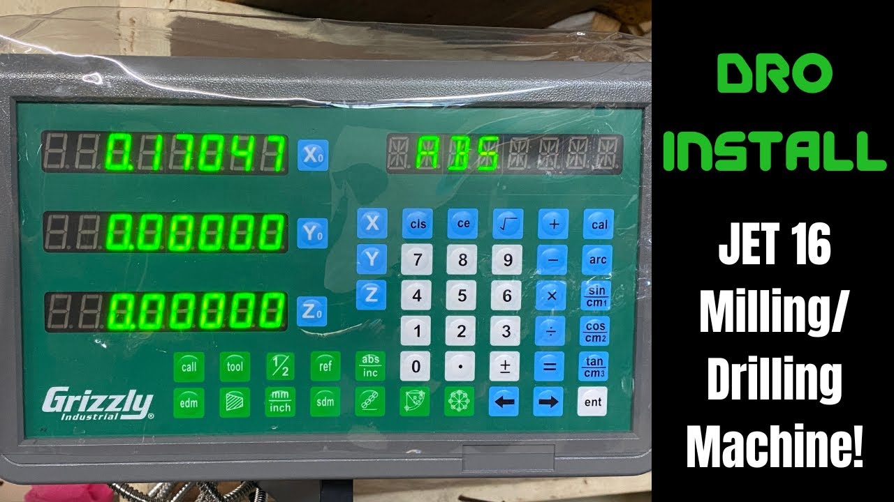 2-Axis DRO install on the JET 16 Mill/Drill machine!