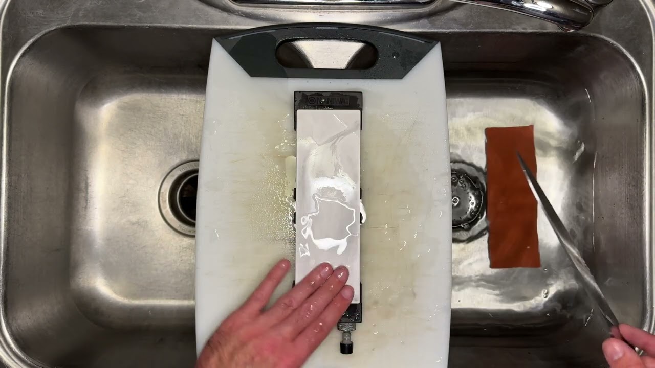 Ultimate ASMR Knife Sharpening No.2. Full Process. 4K/HD Sound. No Talk. Gratuitous. Satisfying.