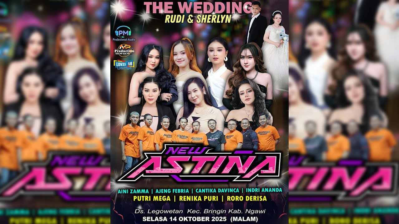 LIVE NEW ASTINA MUSIC THE WEDDING RUDI & SHERLYN BRINGIN NGAWI - PM AUDIO