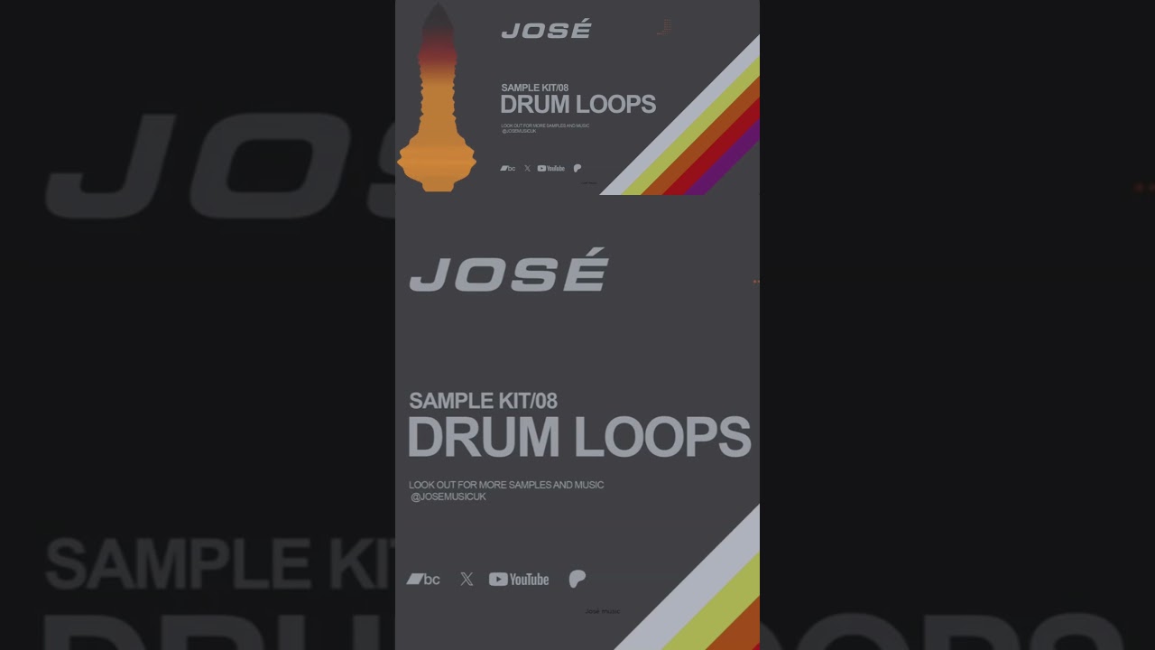 DRUM LOOPS 08 Samplekit (24bit 48khz) Royalty-free #josemusicuk #drumbeat #samplekit