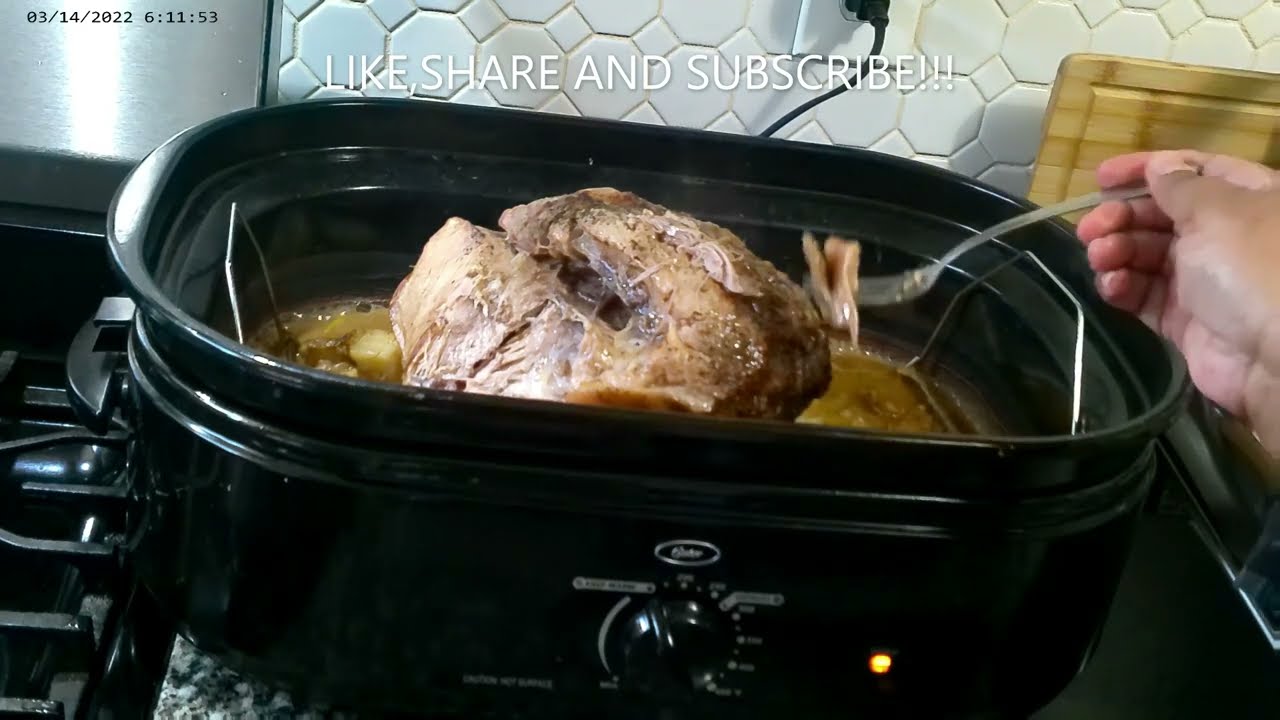 ROASTED PORK SHOULDER ON ELECTRIC ROASTER