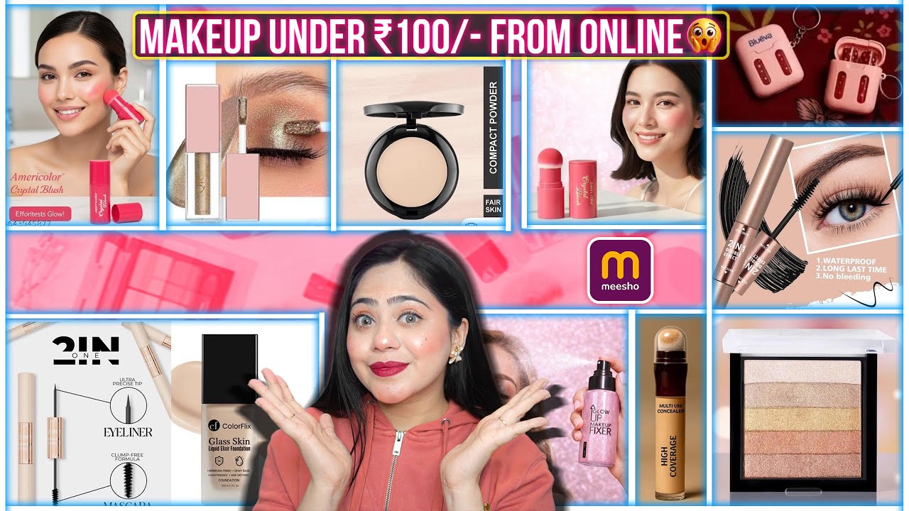 I Tried 😱Cheapest Online Makeup Products All Under ₹100/- | Worth or Waste ? 😓 | Ronak Qureshi