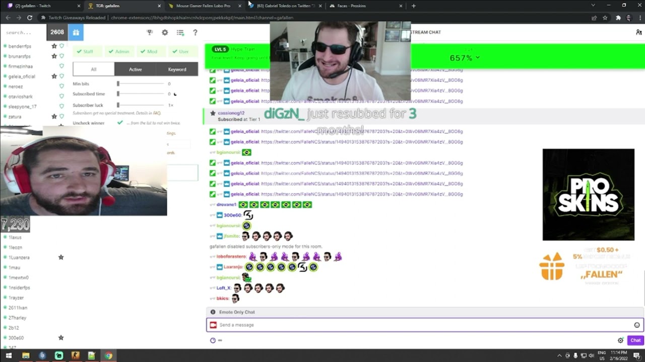 FALLEN REAGINDO AOS TWEETS DO ANUNCIO