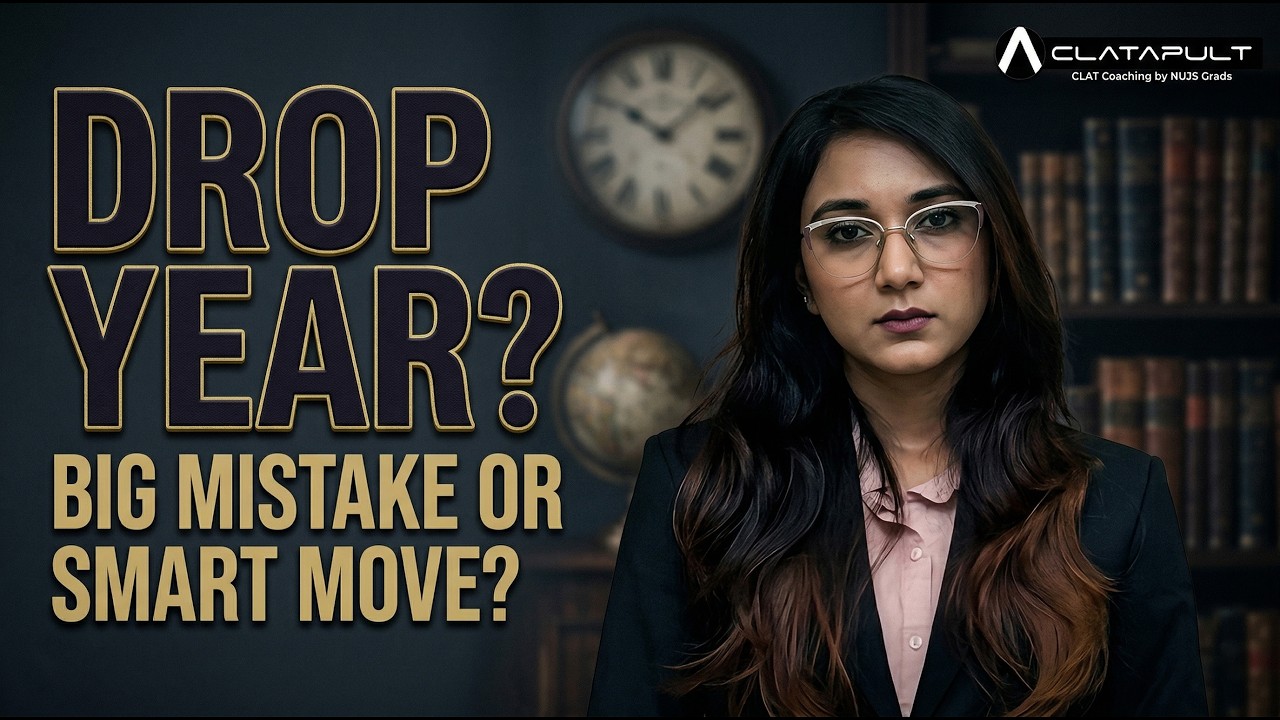 Should I Take a Drop Year for CLAT UG? Pros & Cons Explained ⚖️ | CLATapult CLAT Coaching in Kolkata