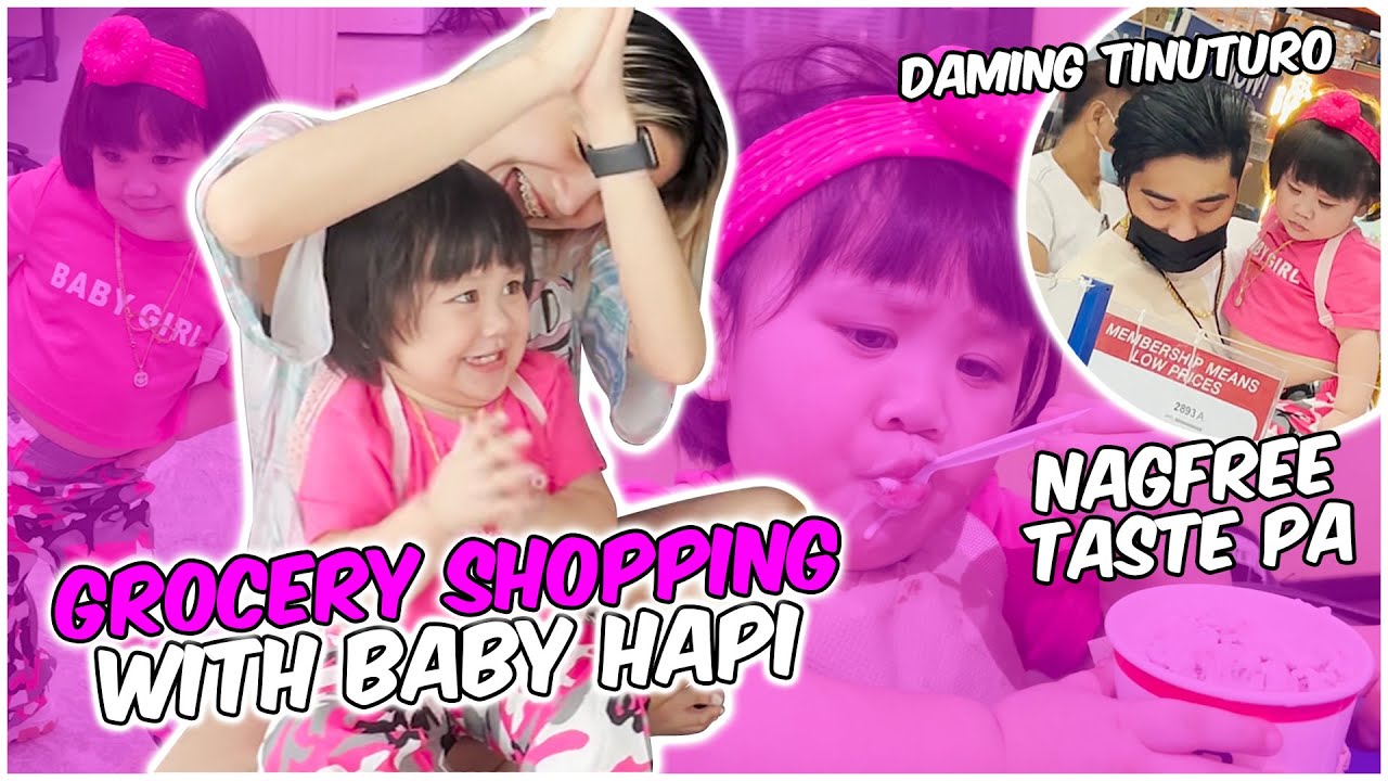 FIRST GROCERY SHOPPING NI BABY HAPI SA S&R 😍 PURO CHOCOLATE 😱 | TEAM HAPI
