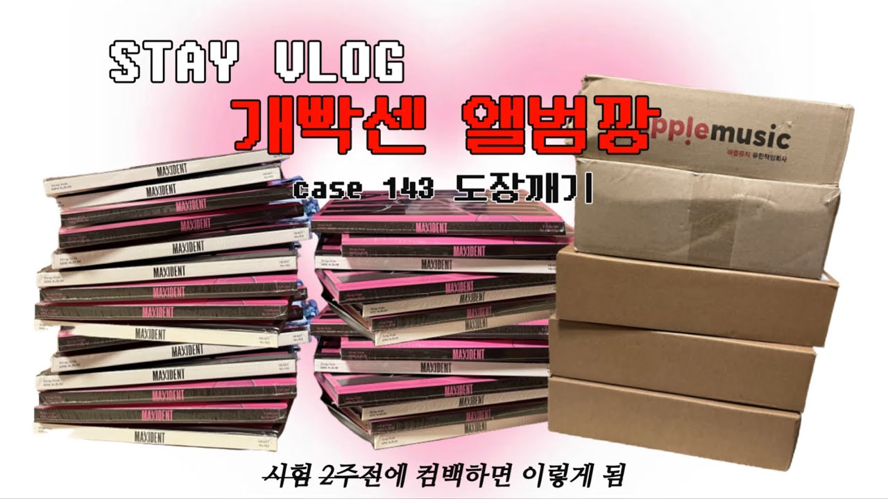 [스테이 브이로그] 최애는 승민인데 용복이가 더많은 앨범깡 / case143 / 럭드깡 / 미공포 / 스트레이키즈