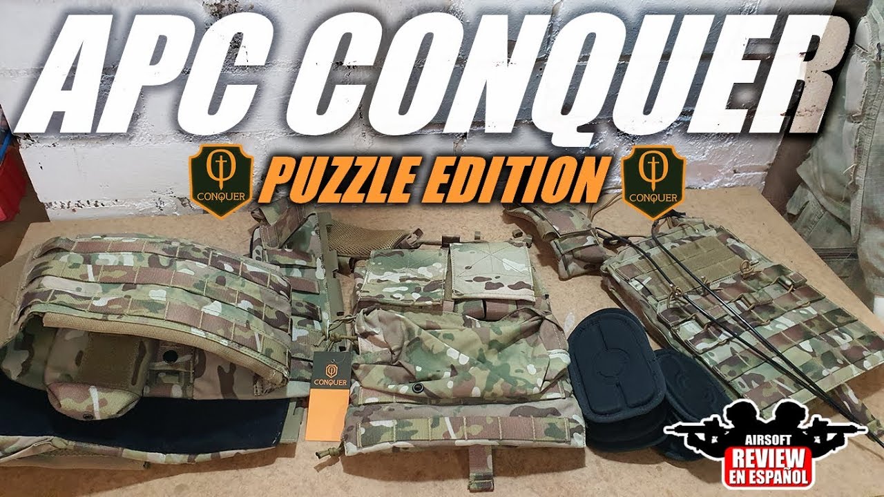 Como Montar el chaleco APC CONQUER - 🧩 Puzzle Edition 🧩 | Airsoft Review en Español