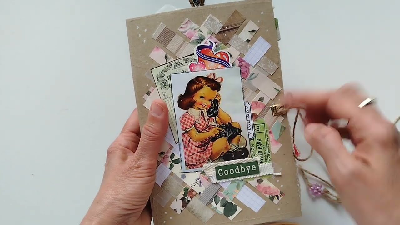 Junk journal con papel de embalar