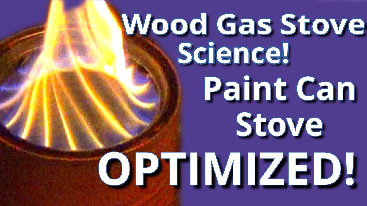 Wood Gas Stove Science| Paint Can Wood Gas Stove Optimization! Making a good stove GREAT! Part 1