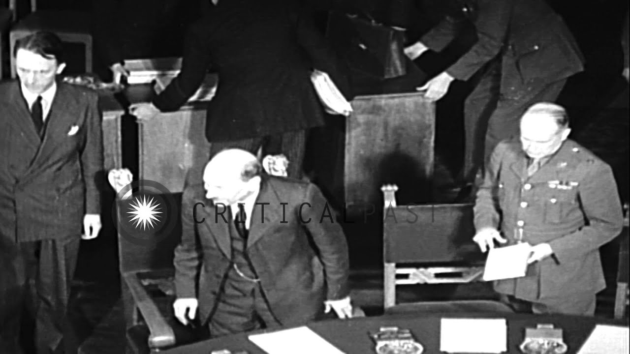 President Harry S Truman, British PM Clement Attlee, and Generalissimo Joseph Sta...HD Stock Footage