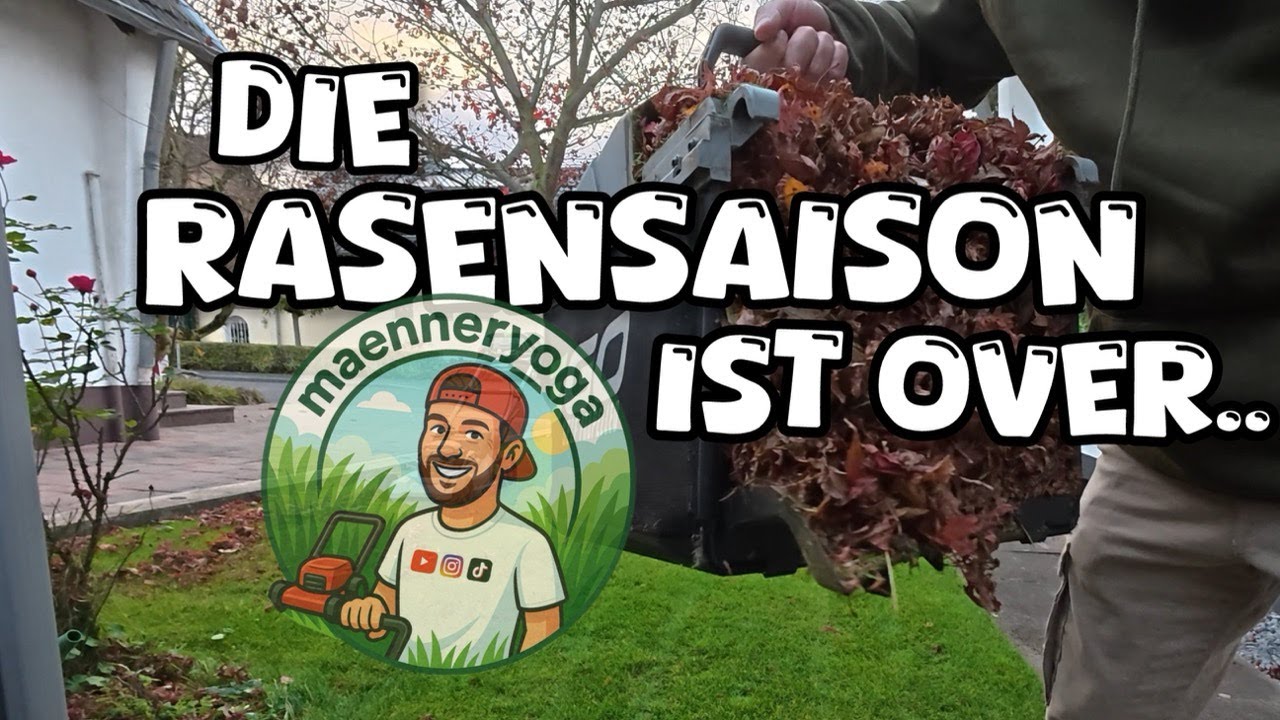 Die Rasensaison endet | Laub, letzte Pflege (VLOG) (#139)