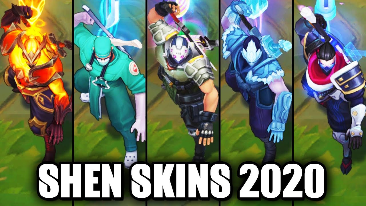 All Shen Skins Spotlight 2020 - PsyOps Latest Skin (League of Legends)