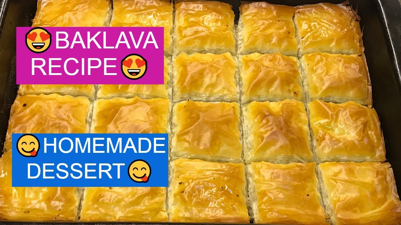 Homemade Baklava Recipe 🤩 Crunchy Super Delicious Baklava with Walnut 😋 Prepared in Less Than 1 Hour