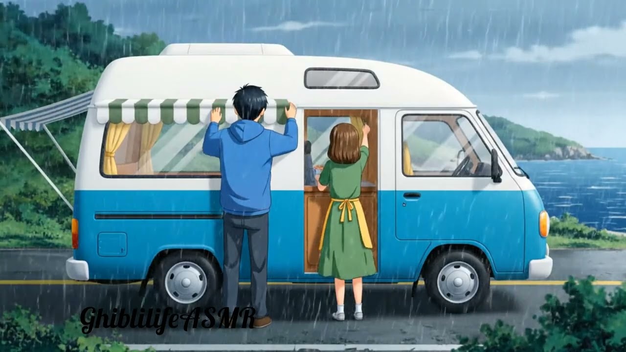 The Window That Listened to the Rain 🌧️ | Cozy Night Ambience ghibli style 