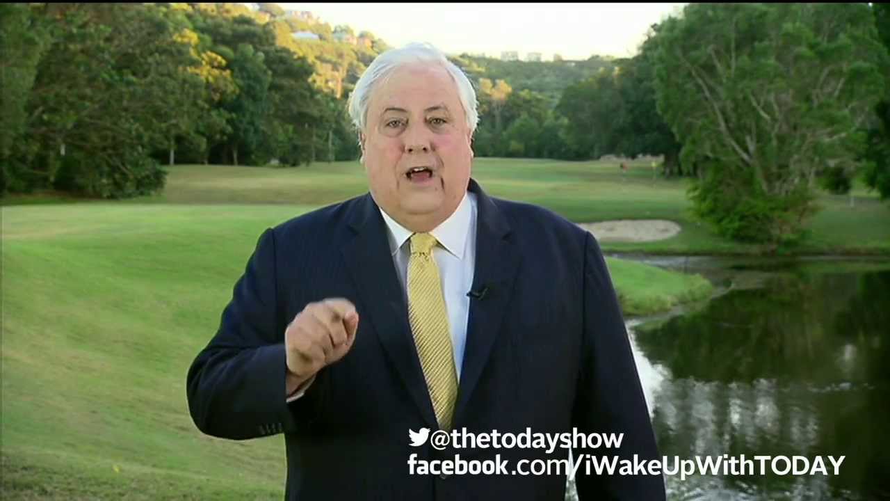 Clive Palmer live on TODAY