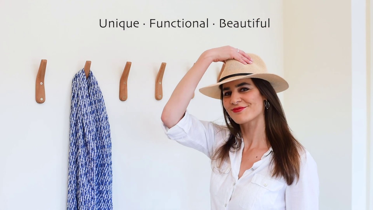 UMZi's Handcrafted Beech Wood Coat Hooks