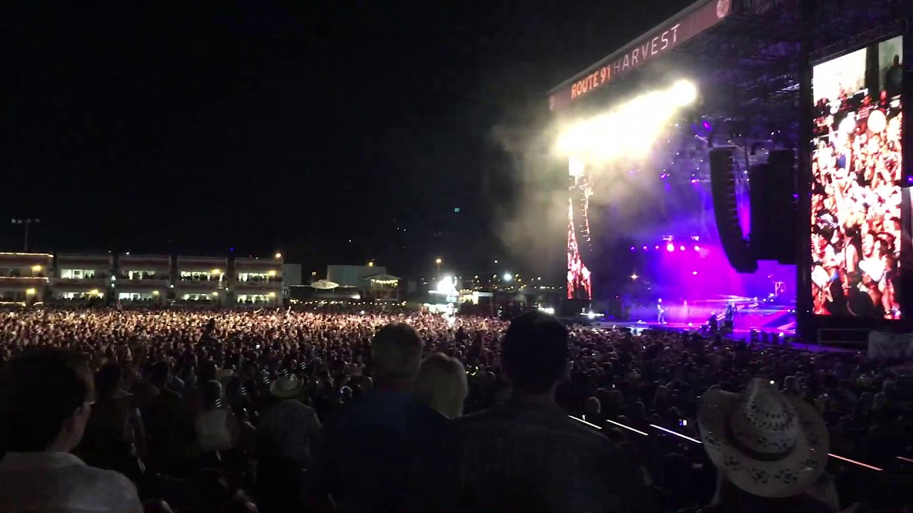 Cellphone footage of the first shots fired at Route 91 Harvest festival