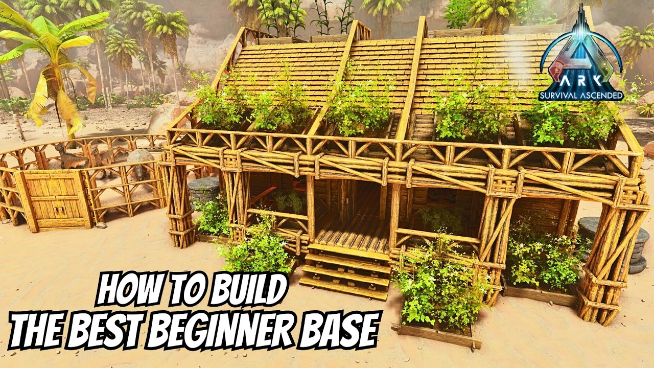 How to Build Beginner Base - Build Tutorial Ark Survival Ascended The Center