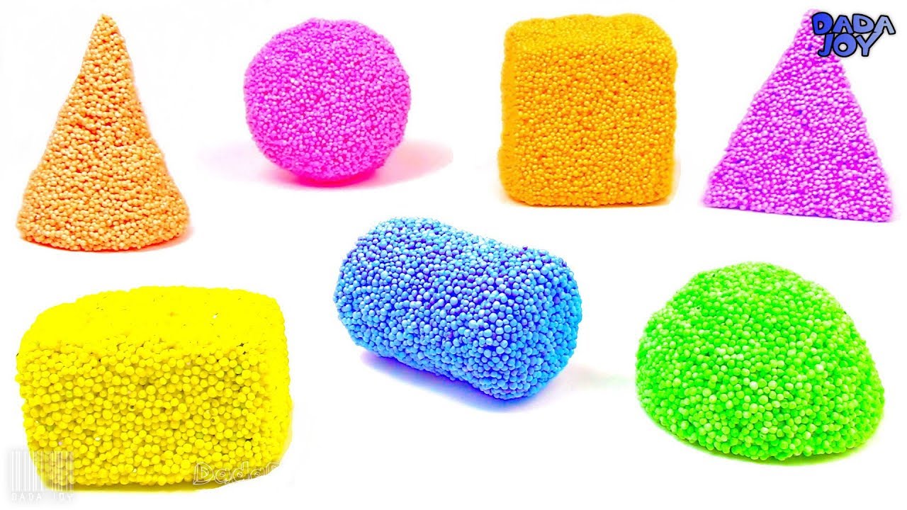 Aprenda formas geom&eacute;tricas con Espuma Blanda Brillo| Los colores|Formas geom&eacute;tricas