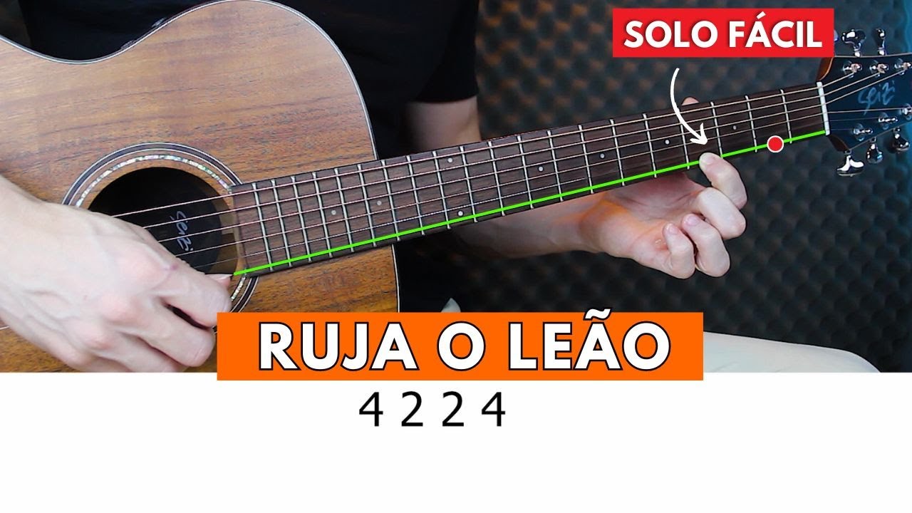 APRENDA SOLAR NO VIOLÃO - RUJA O LEÃO  -  Solo Completo - LEIQS
