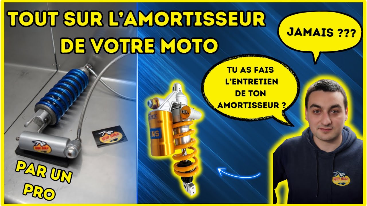 Tout sur l' AMORTISSEUR de votre moto par un PRO : WILL BIKE
