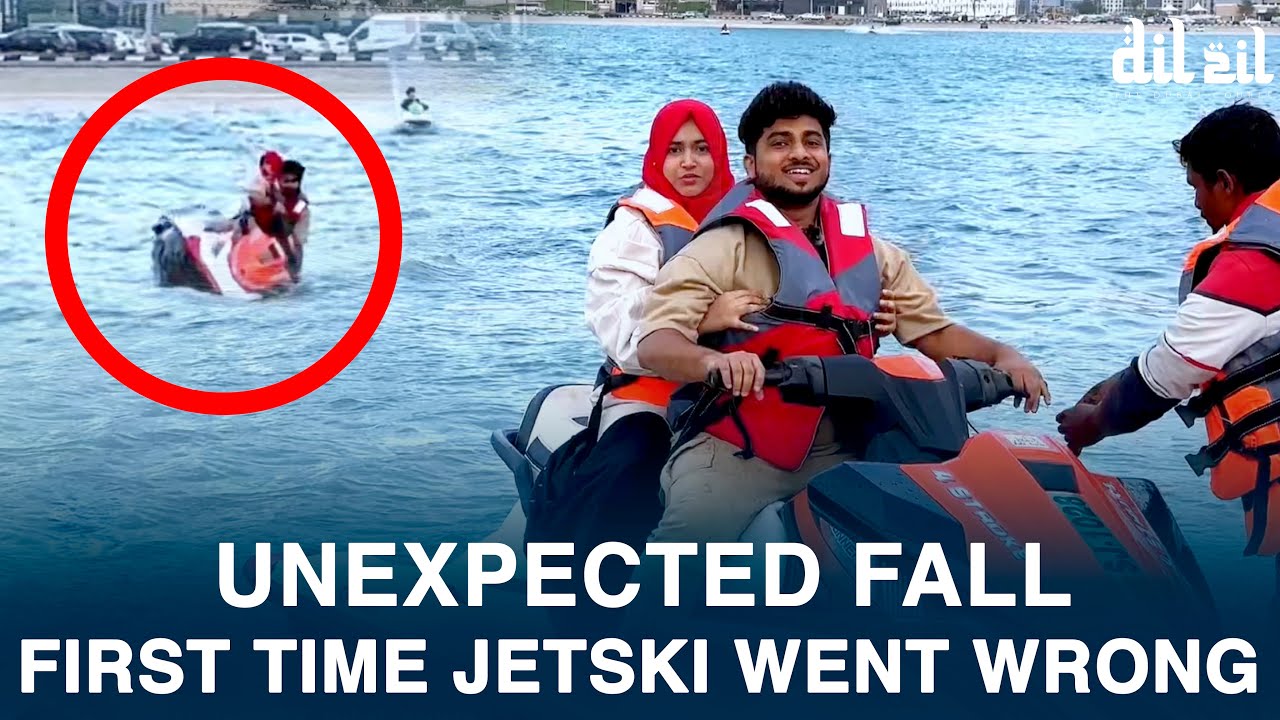 WE FELL INTO WATER FROM JETSKI @TheDubaiCouple