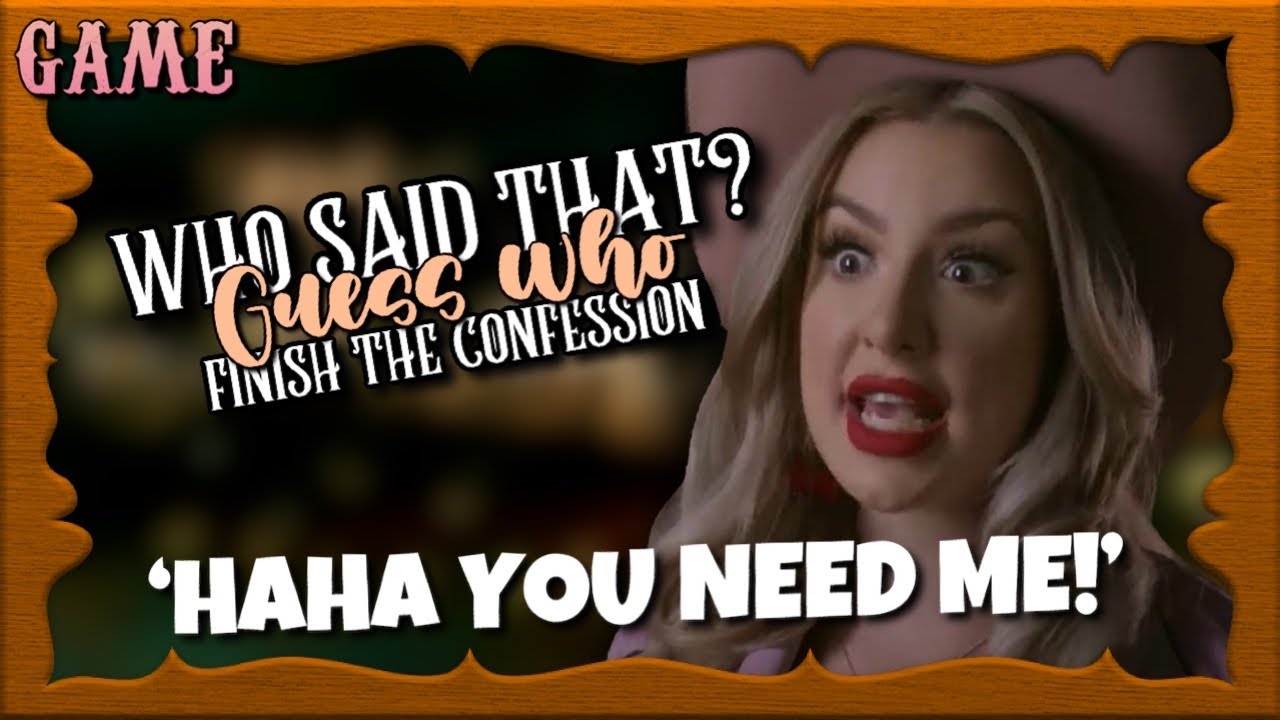WHO SAID THAT? - Finish the ESCAPE THE NIGHT CONFESSION! - ETN GAME