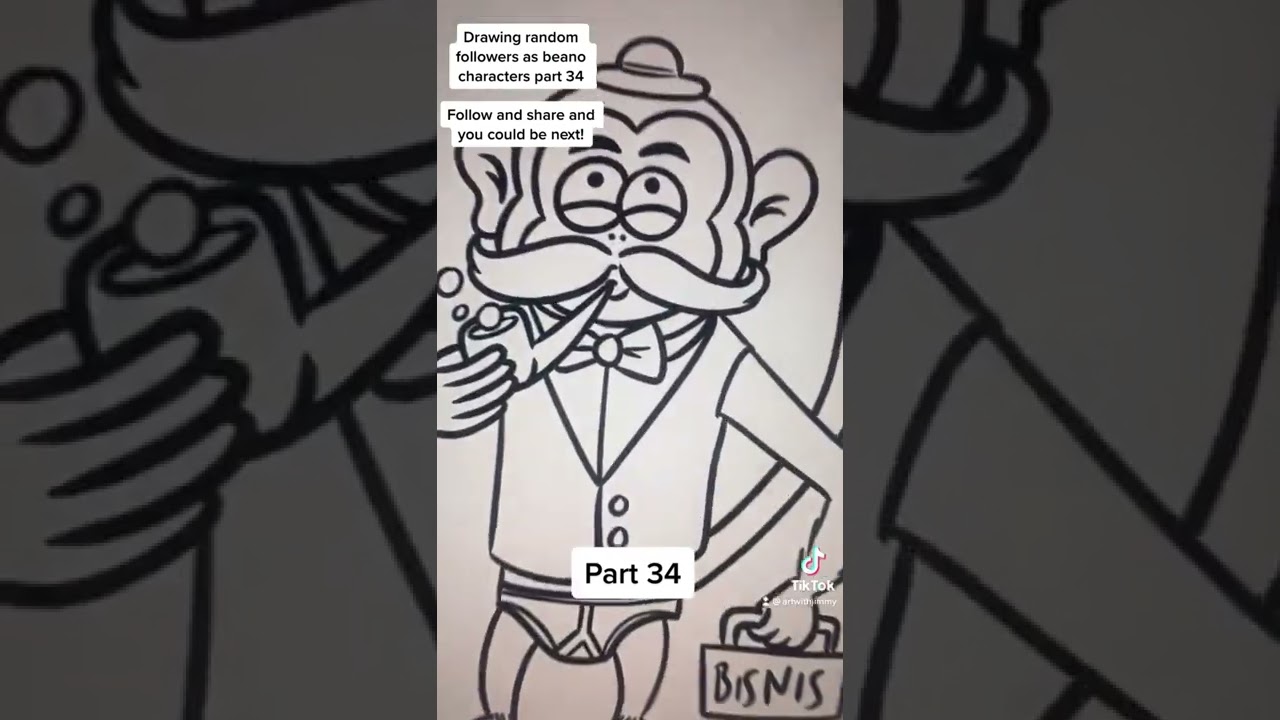 Drawing followers as beano characters part 34 