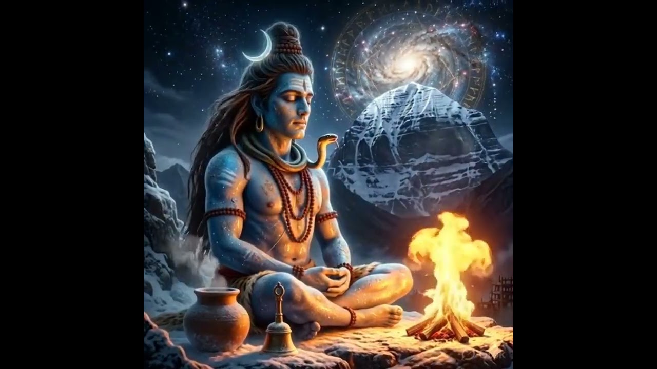 KAILASH DHUNI: The Silent Awakening 🏔️🔥🧘‍♂️ #Mahadev #KailashDhuni #ShivaMeditation