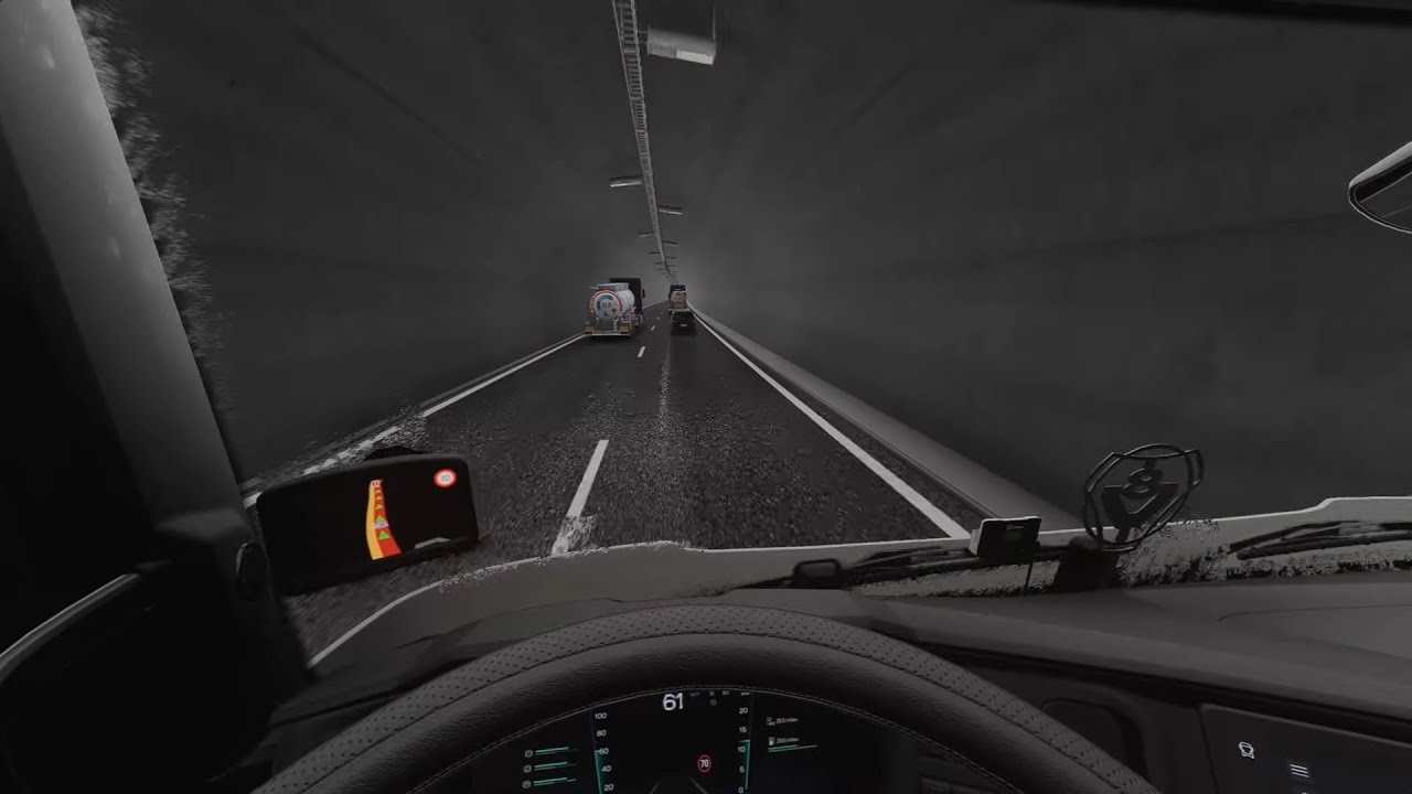 Euro Truck Simulator 2 | Realistic POV Truck Driving Through Heavy Atmosphere