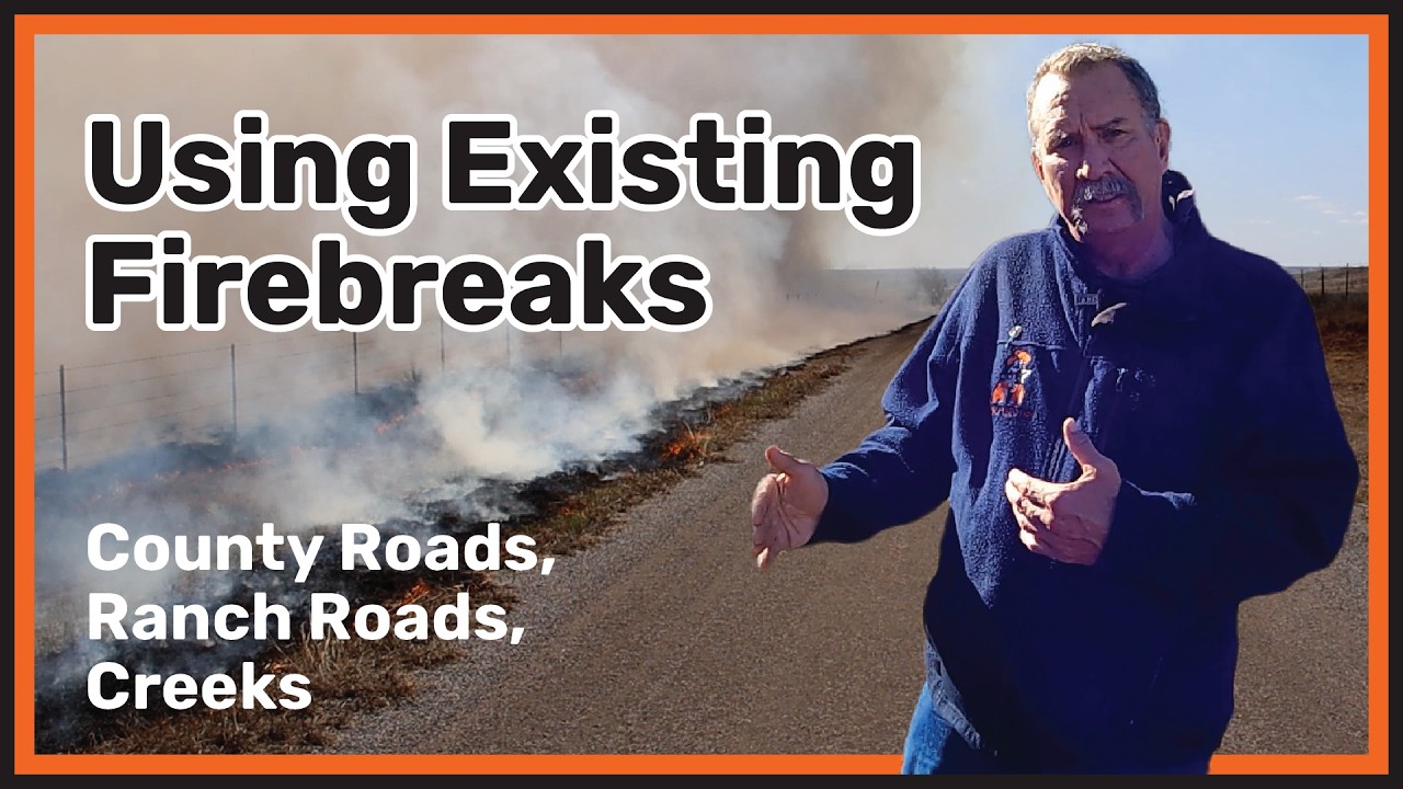 Existing Firebreaks - County Roads, Ranch Roads, Creeks