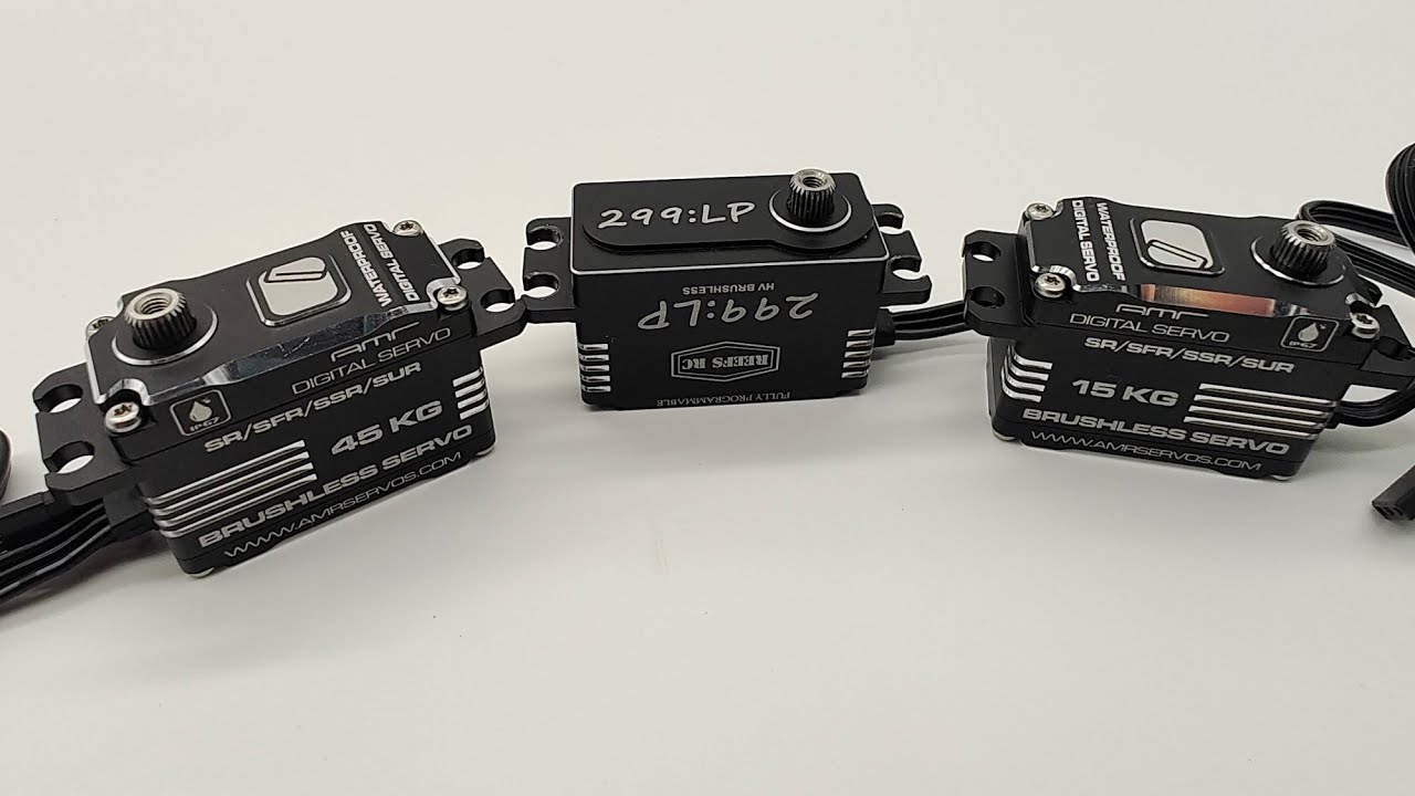 Reefs RC 299-LP low profile speed test results compared to our 15kg low profile servo.