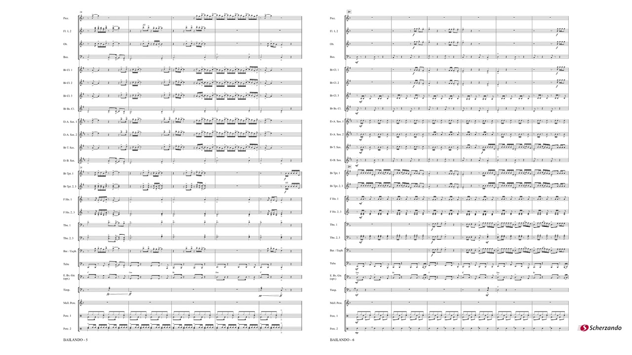 Bailando – Enrique Iglesias – arr. by Tom Stanford