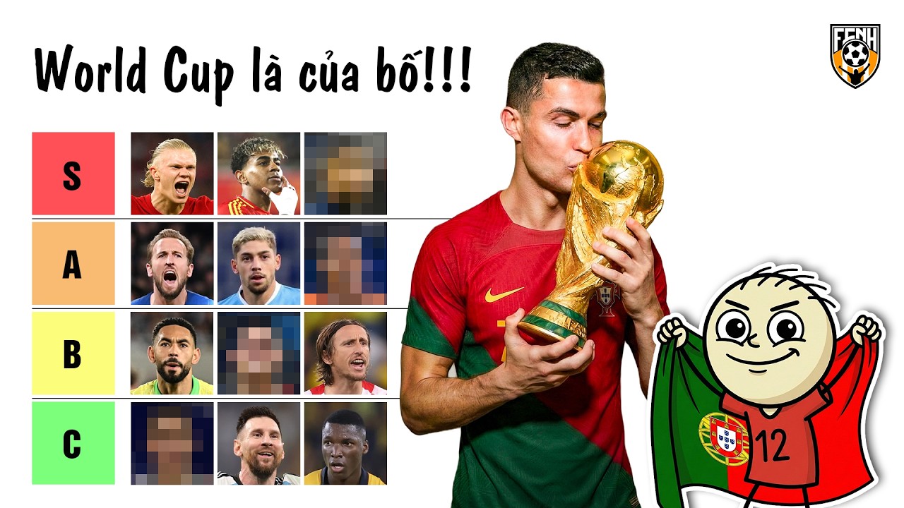 Tôi xếp hạng tất cả ƯCV vô địch tại World Cup 2026
