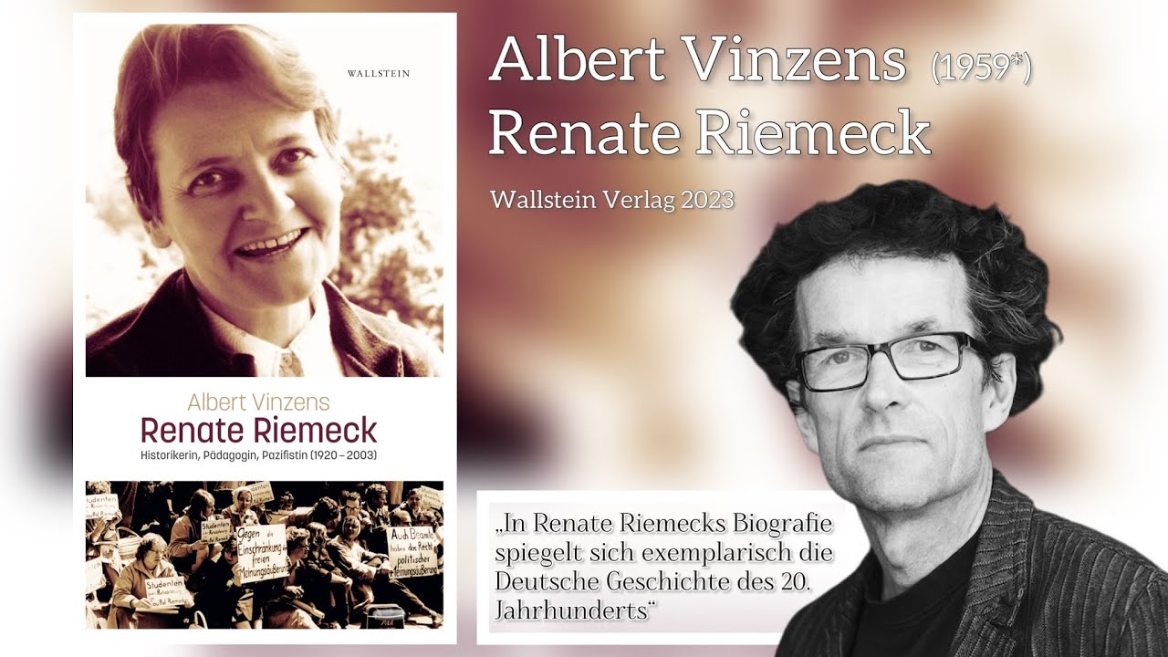 Albert Vinzens, Buchpr&auml;sentation: Renate Riemeck, Wallstein Verlag 2023