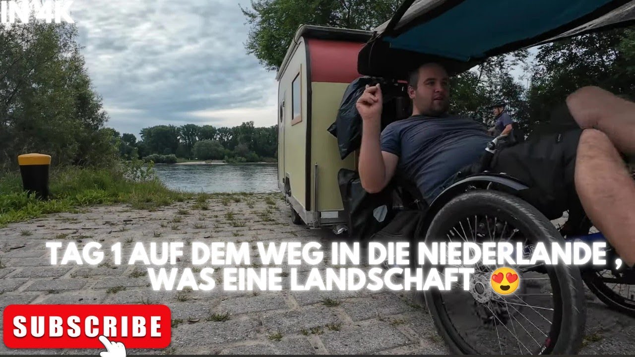 Tag eins auf dem Weg zum Fahrradwohnwagen Treffen in den Niederlanden was für eine Landschaft 😍😍