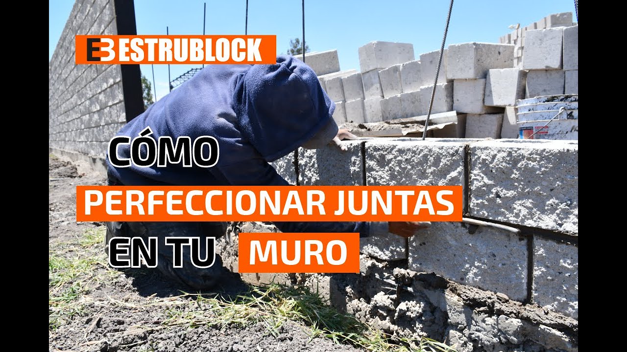 C&oacute;mo pegar bloques de hormig&oacute;n. Block cara de piedra