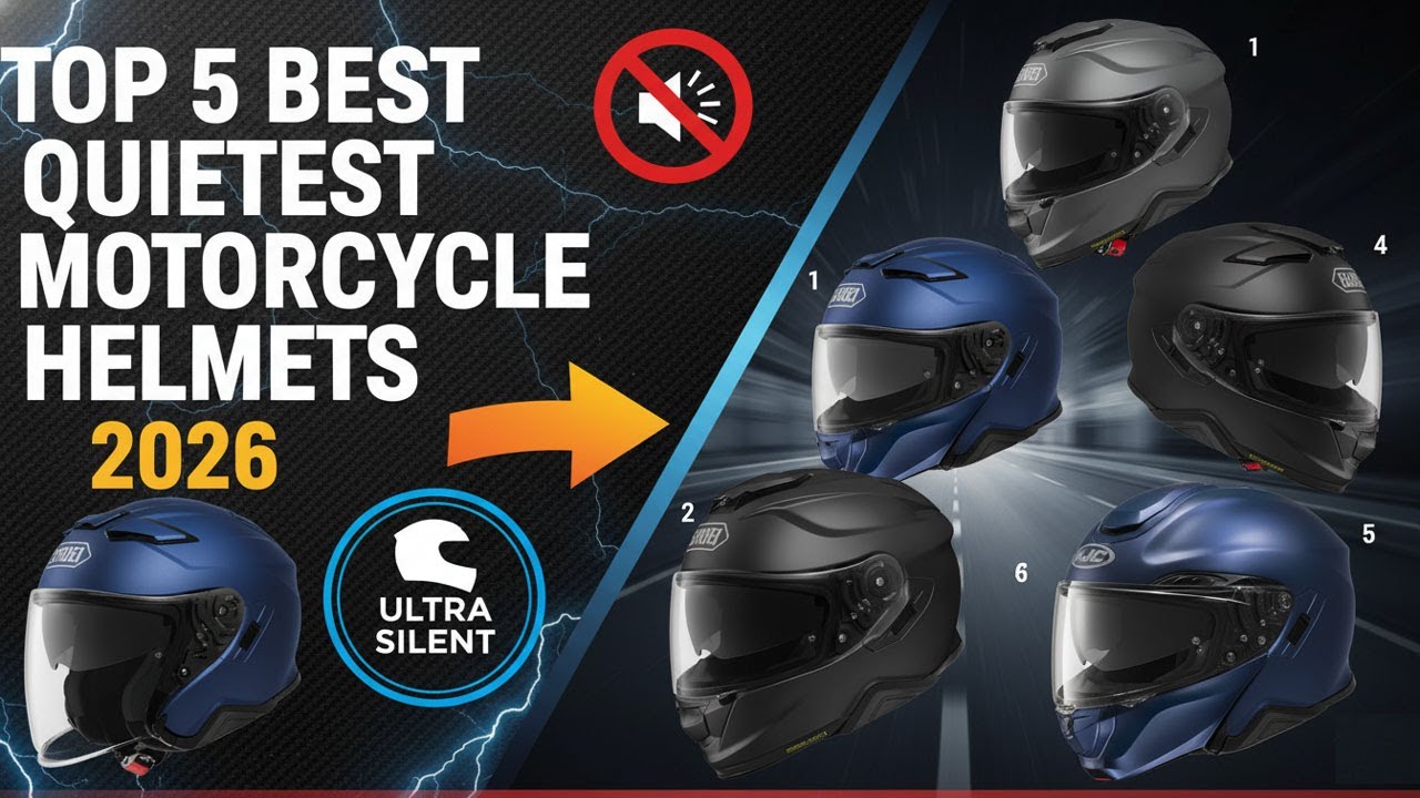 Top 5 Best Quietest Motorcycle Helmets 2026 🏆 Silent Riding Experience